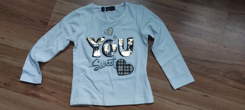 Mädchen langarm shirt weiß - mädchen,