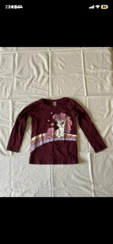 Langarmshirt mädchen bordeaux - langarmshirt,