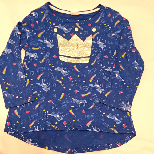 Kik langarmshirt mädchen blau - kik,