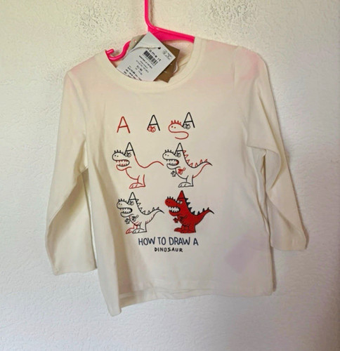 Name langarm shirt dino - name, t-shirt