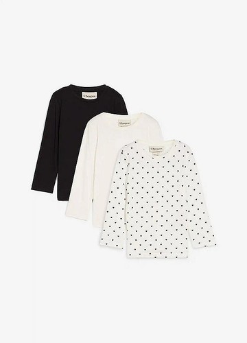 3tlg langarmshirt 104 110 - gr., 104/110