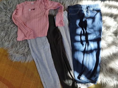 Jeans leggings langarmshirt - jeans,